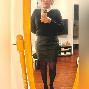 Wilson high waisted leather skirt